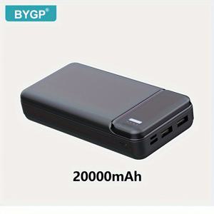 TEMU BYGP 초박형 10000mAh/20000mAh 모바일 충전기, PD20W 고속 충전 배터리 팩, LED 전원 표시/USB/Type-C/ 포함, 아이폰/ 모바일 폰 전자 기기용, 선물용, 비상 백업 배터리 팩|보조배터리|보조배터리20000