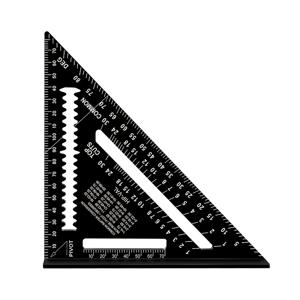 TEMU AIARJ 7인치 알루미늄 라프터 스퀘어 - 내구성 있는 합금 목수 삼각자 및 각도기, 녹 방지