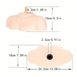 TEMU 1PC 헤드 몰드 어깨 지지 브래킷, 더미 헤드 홀더, 모델 머리 및 어깨 지지대, 가발 스탠드, 마네킹 헤드 지지대, 머리 및 어깨 버팀대, 수지 소재 + 내부 PU 폼 충전재