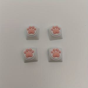 TEMU 4PCS/Set 고양이 발 모양 컴퓨터 귀여운 키캡 체리 MX ESC 키 크로스 축 기계식 키보드|독거미키보드|키캡|키캡