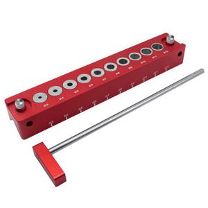 TEMU 1 세트 목공 3mm-12mm 셀프 센터링 Dowel Jig, 수직 드릴링 가이드 포켓 ​​홀 Doweling Jig Kit, Joints Tool 액세서리 지그 알루미늄 펀칭 홀 로케이터