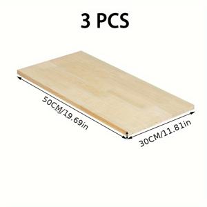 TEMU 1/3pcs DIY 판자 나무 칩, 판자 물막이 판자 수동 Diy 건축 자재, 목재 재료 나무 판자