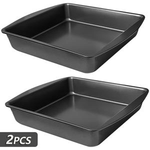 TEMU 2pcs, 딥 베이킹 시트, 10.7''x9''x2'', 사각 베이킹 팬, 비스킷 시트, 그릴 트레이, 식기 세척기 안전, 오븐 액세서리, 베이킹 도구, 주방 가전제품, 주방 용품