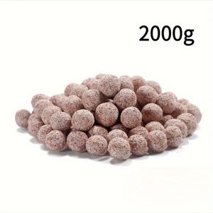 TEMU 블랙 특별: 1000g/1500g/2000g 세라믹 쿼츠 볼과 보너스 메쉬 스트랩 - 수족관 여과, 물 정화 및 미생물 성장에 이상적