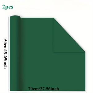 TEMU 2개 팩 크리스마스 포장지, 빨간색과 초록색, 단색 생일 선물 포장지, DIY 수제 종이, 휴일 파티 장식, 크라프트 종이 포장, 판타지 테마, 동물 디자인 없음, 혼합 색상