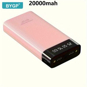 TEMU BYGP 20000mAh/10000mAh 휴대용 파워 뱅크, LED 전원 디스플레이 포함, 아이폰/ 모바일 폰, 디지털 전자 기기, 선물, 비상 백업 배터리 팩에 적합|보조배터리|보조배터리20000