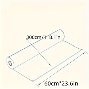 TEMU 1 롤, 60x300cm 정적 화이트보드 벽지, 재사용 가능한 자석 드로잉 보드, 제거 가능한 비점착식 건식 지우개 표면, 직접 일치 텍스처 소재, 가정 및 사무실 장식용으로 쉽게 쓰고 닦을 수 있습니다.