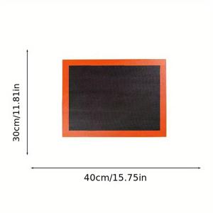TEMU 1pc, 실리콘 베이킹 매트, 재사용 가능한 베이킹 매트, 바베큐 매트, 오븐 라이너 시트, 케이크 팬 매트, 마카롱, 쿠키, 베이킹 도구, 주방 악세사리, 가정용 주방 용품
