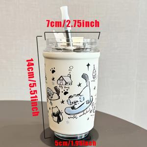 TEMU 11.6oz 스테인리스 스틸 단열 물병, 빨대 및 물기 밸브 포함, BPA 프리, 휴대용 여행 텀블러, 자동차, 야외, 캠핑, 사무실용 뚜껑 포함 - 발렌타인 데이, 추석, 크리스마스, 할로윈 선물