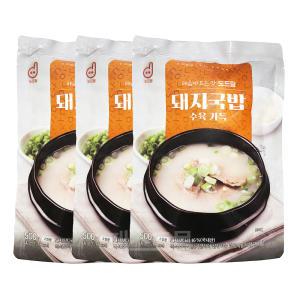 도드람 수육가득 돼지국밥 500g 3개