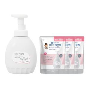 아이깨끗해 프리미엄 모이스처 퓨어로즈향 450ml, 1개 + 400ml, 3개