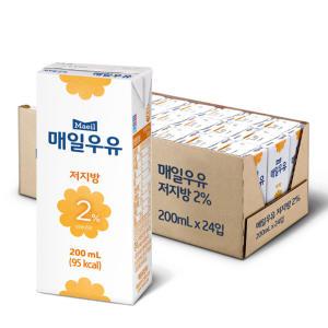 매일우유 멸균 저지방 우유 2프로 200ml x 48팩