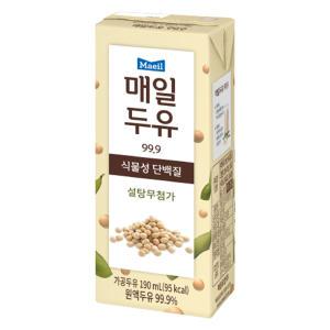 매일 두유 99.9퍼센트 190ml x 72팩 음료수