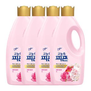 피죤 고농축 섬유유연제 로맨틱플라워 용기 2L 4개