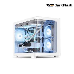 darkFlash DPW90M ARGB 강화유리 미니타워 PC케이스 (화이트)