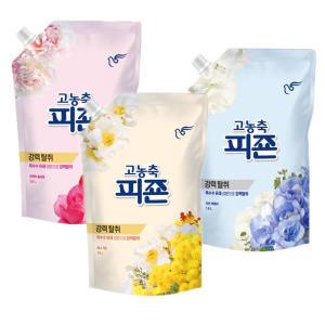 피죤 고농축 강력탈취 섬유유연제 리필 1600ml 3개