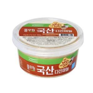 풀무원 기묘한수퍼 국산마늘 풀무원 다진마늘 (용기형) (550g) 간편요리 건강 냉동보관 어린이집 병원 요양