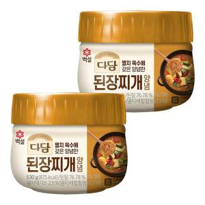 CJ 백설 다담 된장찌개 양념 530g X 2개