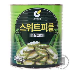 스위트웰 스위트피클 슬라이스 3.2kg /오이피클