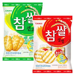 푸른농장 참쌀설병 128gx10/참쌀선과 115gx10/쌀과자/간식/주전부리