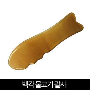 백각 물고기 괄사 천연물소뿔괄사