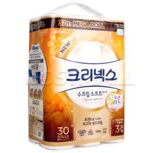 크리넥스 수프림 소프트 화이트 3겹 37M X 30롤/두루마리 휴지