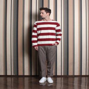 [데이뉴트럴]Wide stripe T_shirts_red[티셔츠]