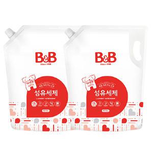 비앤비세제 1800ml 캡리필 2팩 / 1500ml 용기