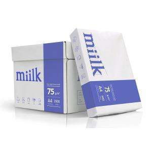 [miilk]밀크 A4 복사용지 A4용지 75g 2500매 1BOX