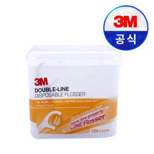 3M 더블라인치실 일회용치실 치간칫솔 (1박스=124EA)