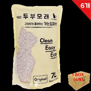 고양이 두부모래 가는입자 7L, 2.8kg x 6개 (1BOX)