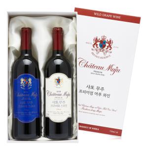 샤또무주 프리미엄 와인세트12도 750ml x 2병_스위트,드라이 각 1병