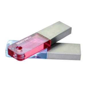 젬스톤 LED USB2.0 64GB USB 메모리 블루