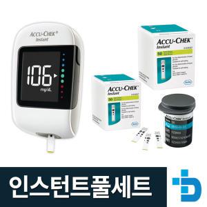 아큐첵 인스턴트 혈당측정기+시험지100+호환침110+솜100 (풀세트)