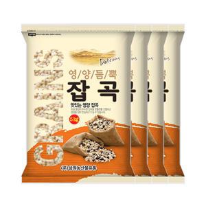 [삼원농산] 찰보리 5kg 4개 ( 20kg ) 2024년 햇 보리