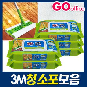 3M 물걸레청소포 30매 대형 만능크리너 세정제