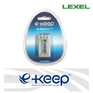 렉셀 e-keep 9V 충전지 / LEXEL 8.4V Ni-MH 250mAh 대용량 니켈수소 충전용 배터리