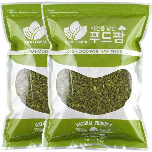 푸드팜 호박씨 햇 깐호박씨 2kg(1kg, 2개)