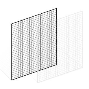 메쉬망 인테리어 벽선반 1200x1500mm /다용도 수납 철망 휀스 네트망 방묘 벽걸이 상가 매장 진열 디피