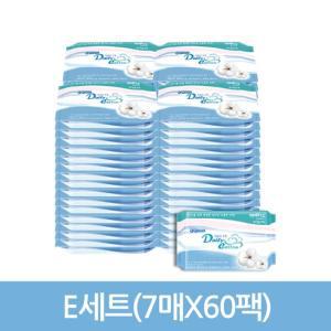 순면 건티슈 E세트 휴대형7매X60팩