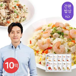 [간편밥상][허닭] 닭가슴살 곤약볶음밥 250g 10종 10팩