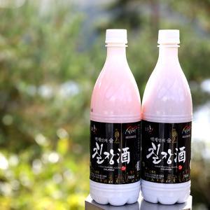 스파클링 전통주 충남 청양의 칠갑산 청정 막걸리 칠장주 1200ml 15병 / 백제인주조