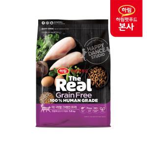 더리얼 캣 그레인프리 크런치 닭고기 어덜트 1.6kg