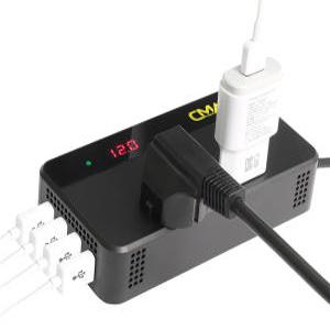 카모아 듀얼 퀵차지 QC3.0 차량용 스마트 파워 인버터(CMA-2254) 12V 220V 200W 변압기 USB 충전기 노트북