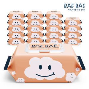 BAEBAE(베베) 아기물티슈 GRACE 70gsm 캡형 70매 x 20팩 / 엠보싱 물티슈 / 고평량