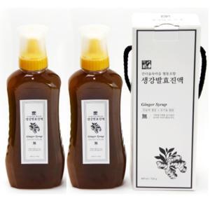 지리산 간디숲속마을 생강차 400ml 2병 생강청 원액