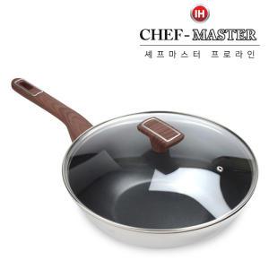 티타늄코팅 통3중바닥 스텐 궁중팬 웍28cm