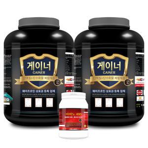 1+ 1 게이너 단백질보충제 4kg/보충제2통+아미노