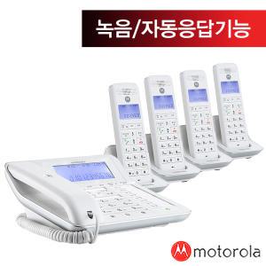 모토로라 유무선 전화기 C7201A 화이트 (본품 1대 + 증설 3대)