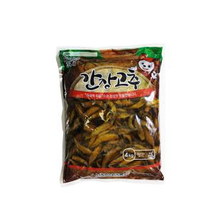 또밥찬 아삭 간장고추 4kg 장아찌 반찬단지 대용량